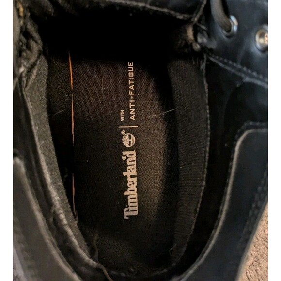 Timberland Kendrick Anti Fatgiue Chukka Black Leather Boots Men's 9 - Picture 8 of 8